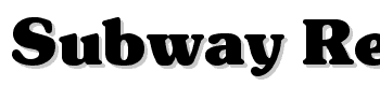 Subway-Regular font